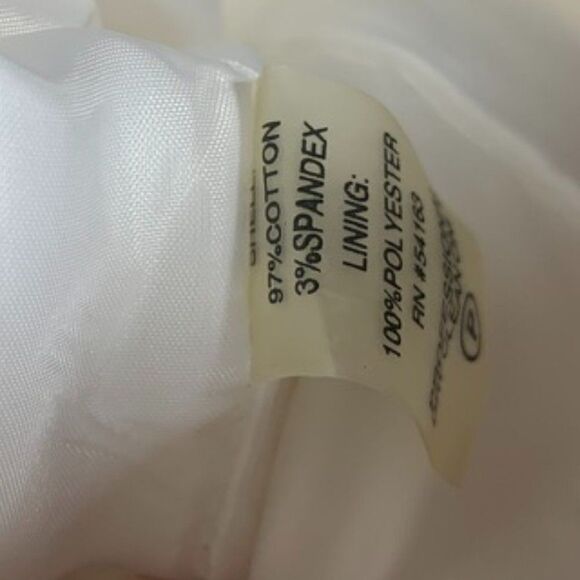 Calvin Klein Capped Sleeve White Midi Dress - Picture 6 of 7